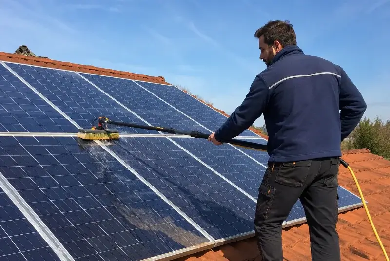 Nettoyage et entretien de panneaux solaires à Crempigny-Bonneguête